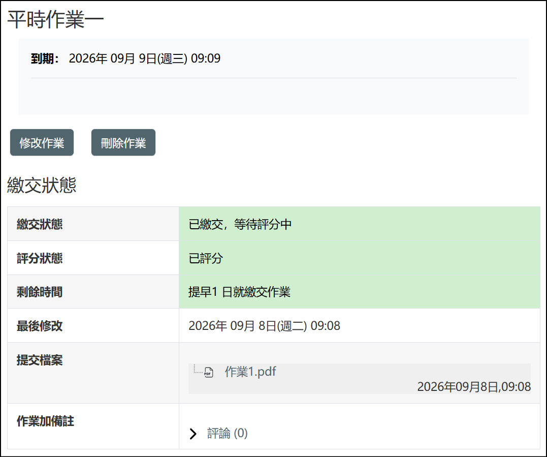 學生無法得知獲得的分數